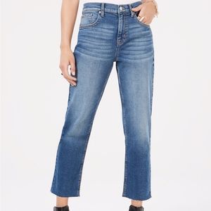 Black Daisy Bella Hi Rise Straight Cropped Jeans